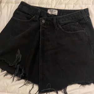 AGOLDE SKIRT IN BLACK